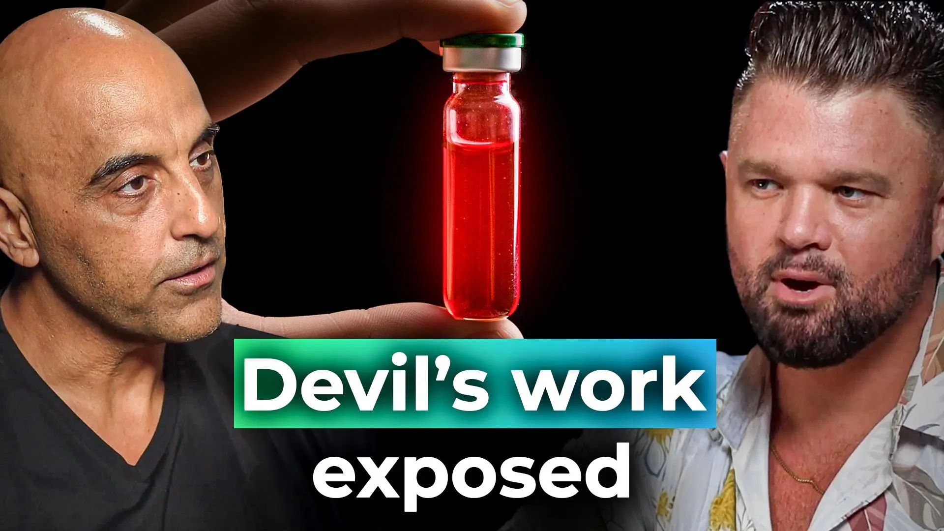 Dr. Pedram Shojai and Josh Trent discussing biohacking dangers and the wellness industry's profit-driven immortality schemes on Wellness + Wisdom podcast.